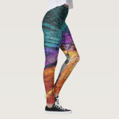 Leggings illusion psychédélique art coloré (Droite)