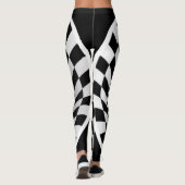 Leggings Illusion Vortex Noir & Blanc (Dos)