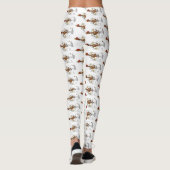 Leggings Illustration amusante de poulet cool (Dos)