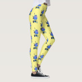 Leggings Illustration amusante du mélangeur de ciment bleu (Droite)