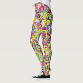 Leggings Illustration aquarelle, Motif de retournement (Gauche)