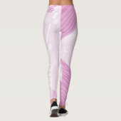 Leggings Illustration Bohème Chintz Pastel Rose (Dos)