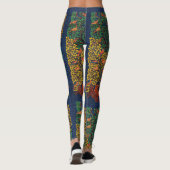Leggings illustration botanique abstraite animale (Dos)