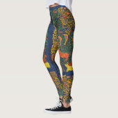 Leggings illustration botanique abstraite animale (Gauche)