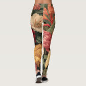 Leggings Illustration botanique vintage (Dos)