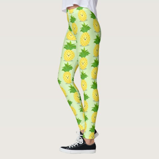 Leggings Illustration d'ananas mignon (Gauche)