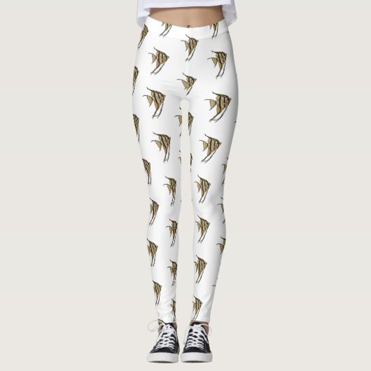 Leggings Illustration d'angelfish (Devant)