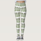 Leggings Illustration d'Asparagus (Devant)