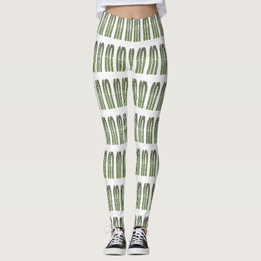 Leggings Illustration d'Asparagus (Devant)