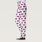 Leggings Illustration d'aubergine (Gauche)