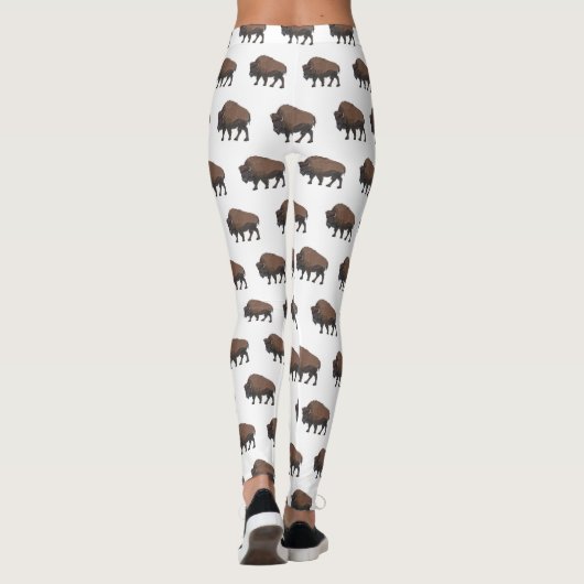 Leggings Illustration de bison (Dos)