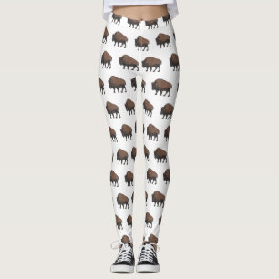 Leggings Illustration de bison
