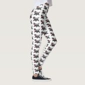 Leggings Illustration de blaireau au miel affamé (Droite)