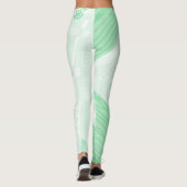 Leggings Illustration de Bohemian Chintz Pastel Green (Dos)