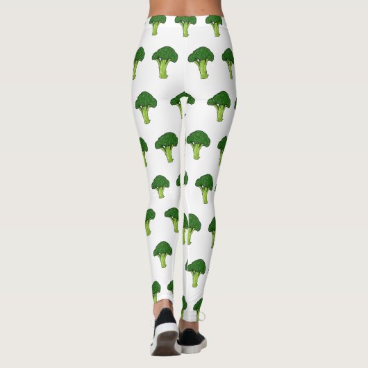 Leggings Illustration de Broccoli (Dos)