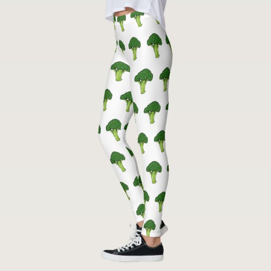 Leggings Illustration de Broccoli (Gauche)