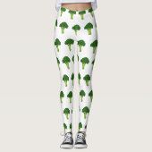 Leggings Illustration de Broccoli (Devant)
