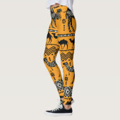 Leggings Illustration De Camels Design Motif sans joint. (Gauche)