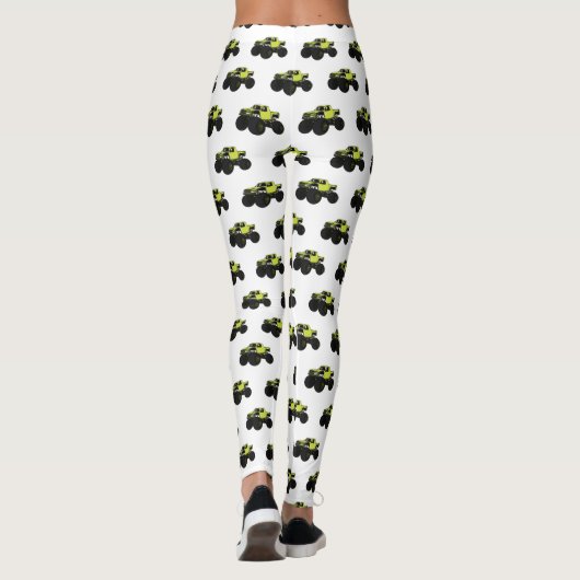Leggings Illustration de camion monstre (Dos)