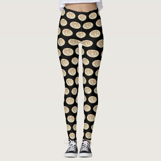 Leggings Illustration de Cannoli (Devant)
