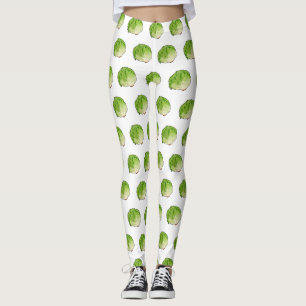 Leggings Illustration de caricature de laitue