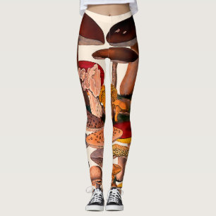 Leggings Illustration de champignons jolis vintage