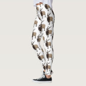 Leggings Illustration de chèvre de Markhor (Gauche)