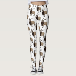 Leggings Illustration de chèvre de Markhor