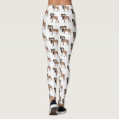 Leggings Illustration de chèvre de Mouflon (Dos)