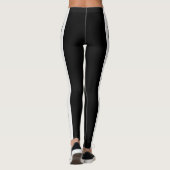 Leggings Illustration De Chien Beagle En Noir Et Blanc (Dos)