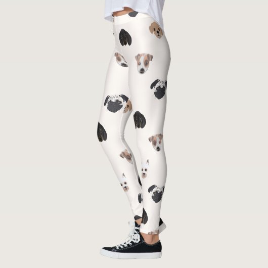 Leggings Illustration de Chiens De Chien De Chien De Chien  (Gauche)