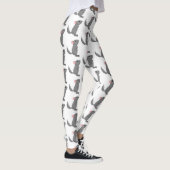 Leggings Illustration de chinchilla gris mignon (Droite)