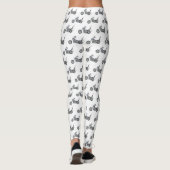 Leggings Illustration de Chopper Motorcycle 1950 (Dos)