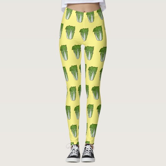 Leggings Illustration de chou chinois (Devant)