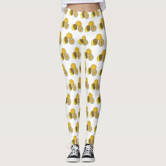 Leggings Illustration de citron (Devant)