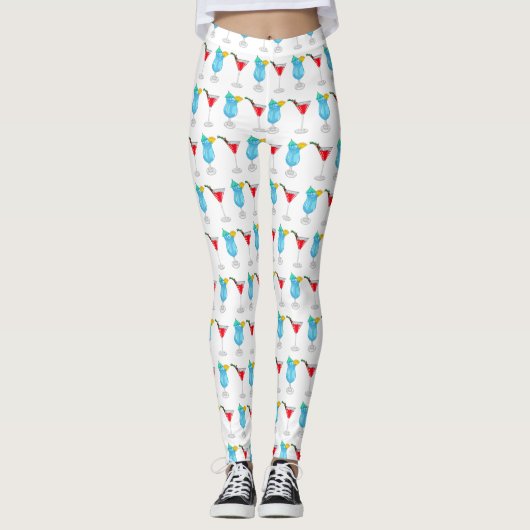 Leggings Illustration de cocktail (Devant)