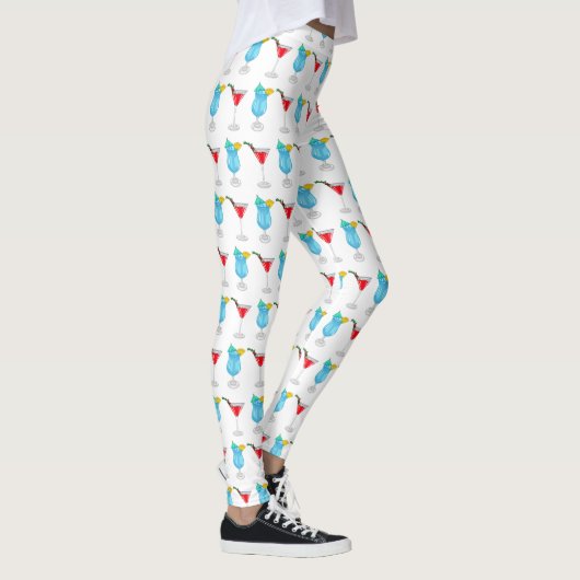 Leggings Illustration de cocktail (Droite)