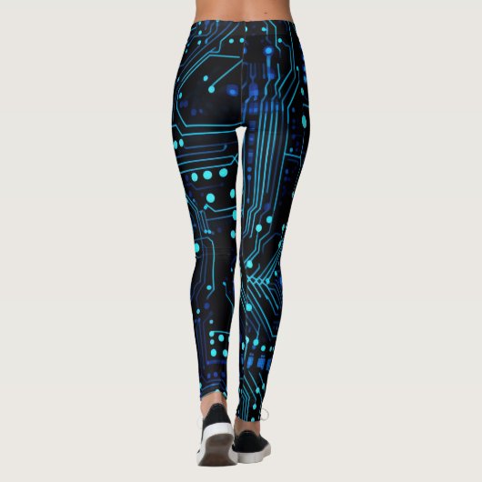 Leggings Illustration de conception de carte de circuit Cus (Dos)