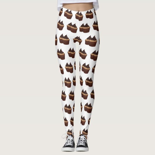 Leggings Illustration de Cupcake (Devant)