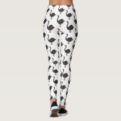 Leggings Illustration de cygne noir (Dos)