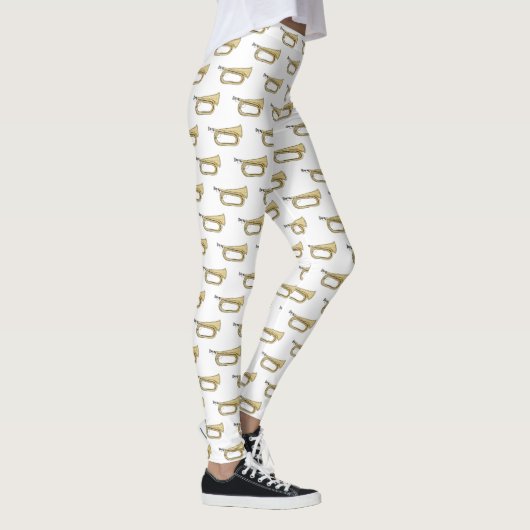 Leggings Illustration de dessin animé Bugle (Droite)