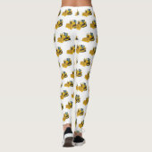 Leggings Illustration de dessin animé Bulldozer (Dos)