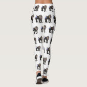 Leggings Illustration de dessin animé Mandrill (Dos)