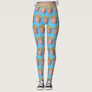 Leggings Illustration de dessin animé Popcorn