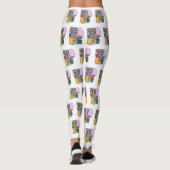 Leggings Illustration de dessin de bonbon (Dos)