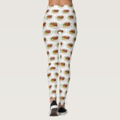 Leggings Illustration de dessin de steak (Dos)
