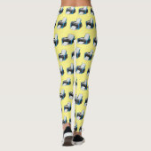 Leggings Illustration de dessin d'imprimante (Dos)