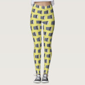 Leggings Illustration de dessin sur micro-ondes (Devant)