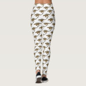 Leggings Illustration de dinosaure blindé Ankylosaurus (Dos)