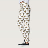 Leggings Illustration de dinosaure blindé Ankylosaurus (Gauche)